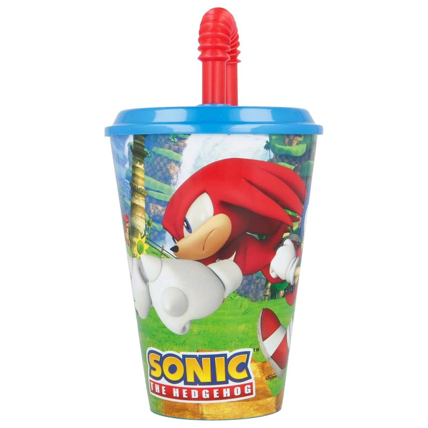Sonic Adventure lonček s slamico, plastičen 430 ml fotografija izdelka