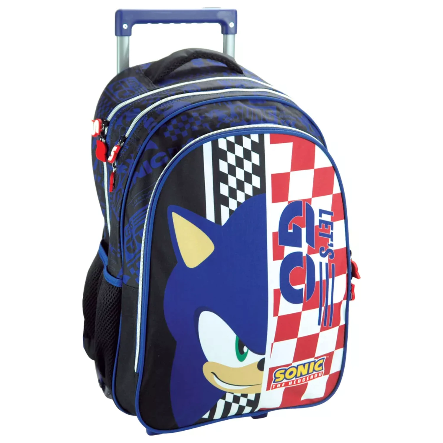 Sonic Champion Racer šolska torba na kolesih, torba 46 cm fotografija izdelka