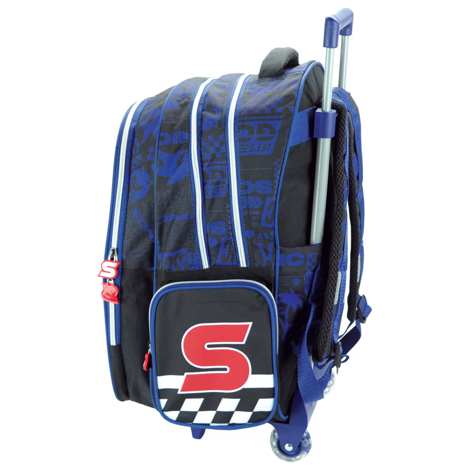 Sonic Champion Racer šolska torba na kolesih, torba 46 cm fotografija izdelka