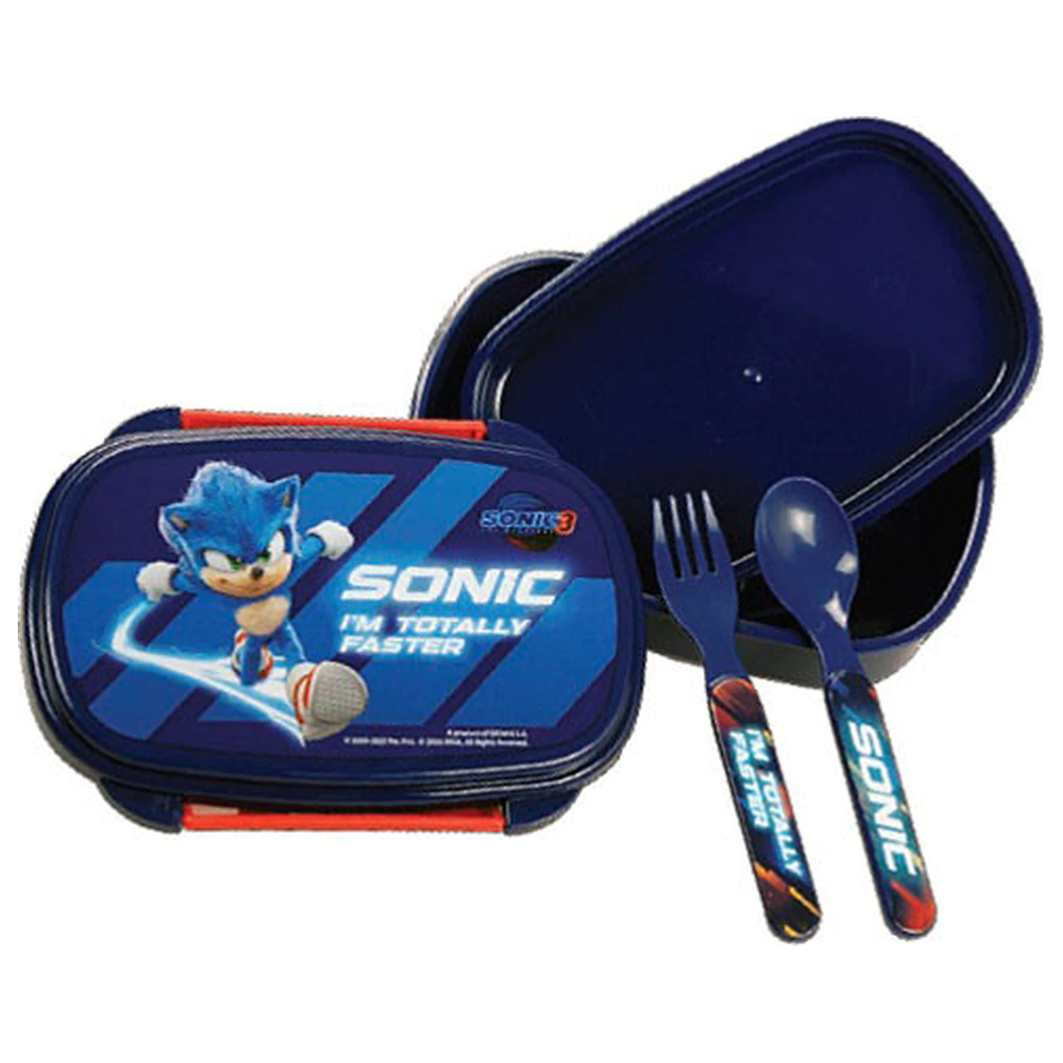 Sonic Faster škatla za sendviče + set jedilnega pribora fotografija izdelka