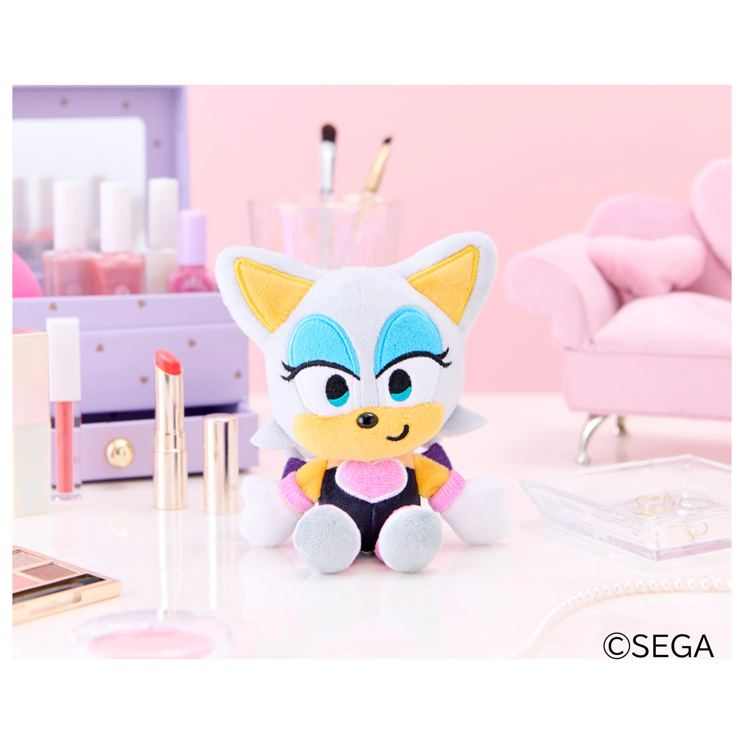 SONIC & FRIENDS Rouge Mascot Plišasta igrača 16cm fotografija izdelka