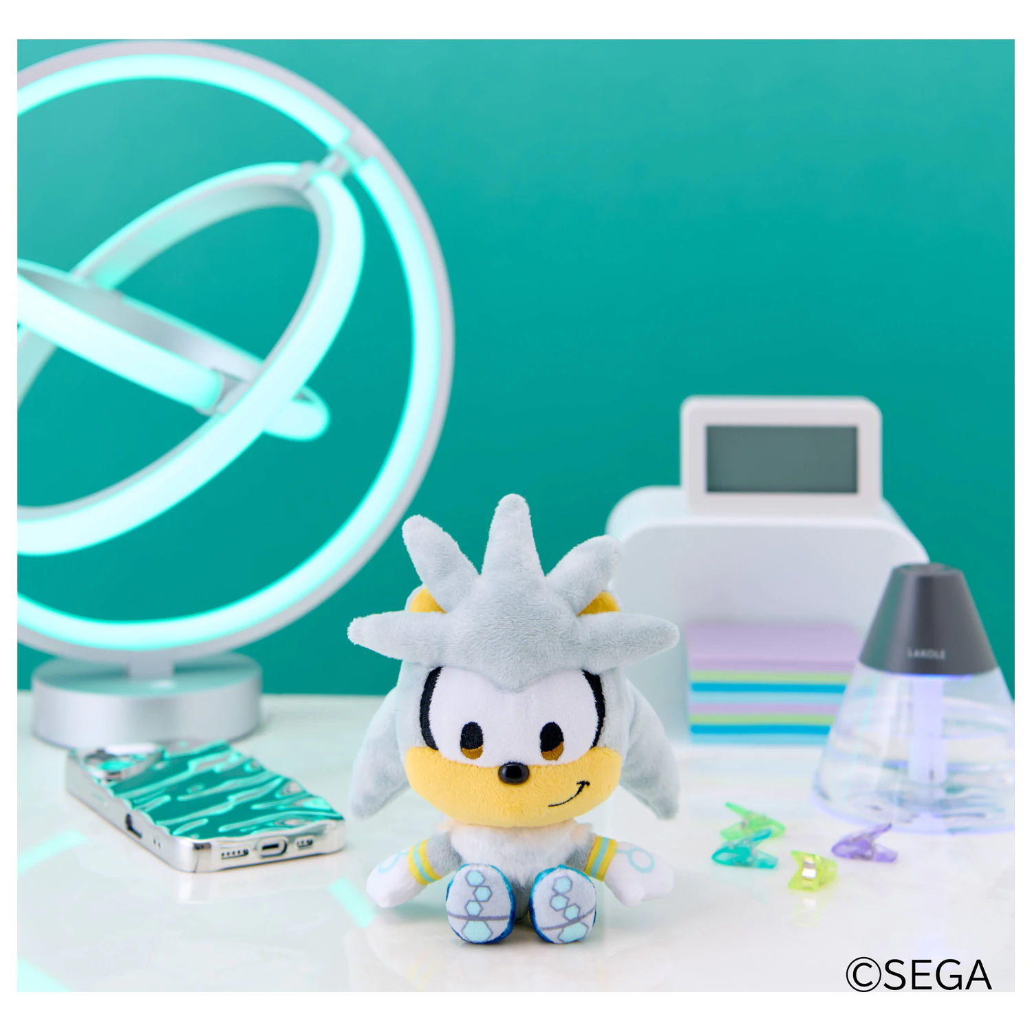 SONIC & FRIENDS Silver maskota plišasta igrača 16cm fotografija izdelka
