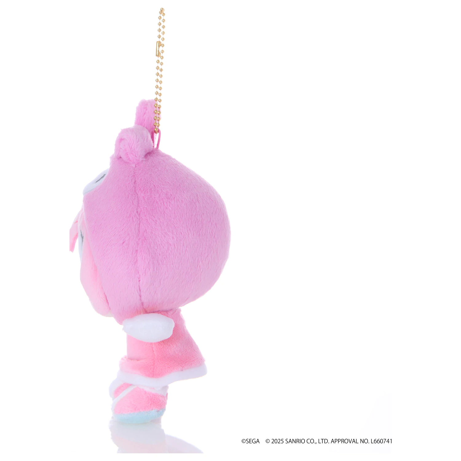 SONIC & FRIENDS x SANRIO Amy x My Melody maskota plišasta igrača 8cm fotografija izdelka