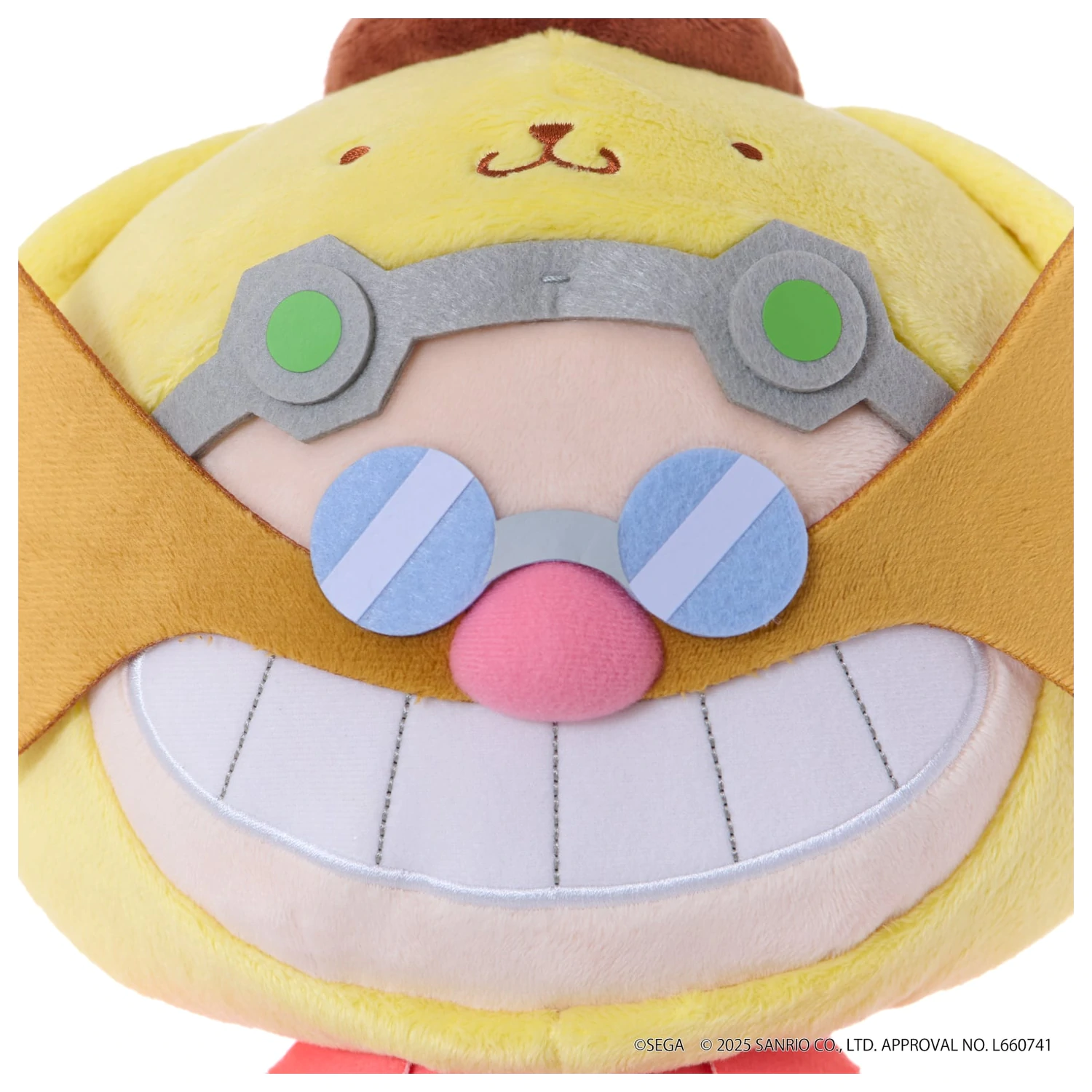 Sonic & Friends X Sanrio Dr. Eggman X Pompompurin Plišasta igrača 24cm fotografija izdelka