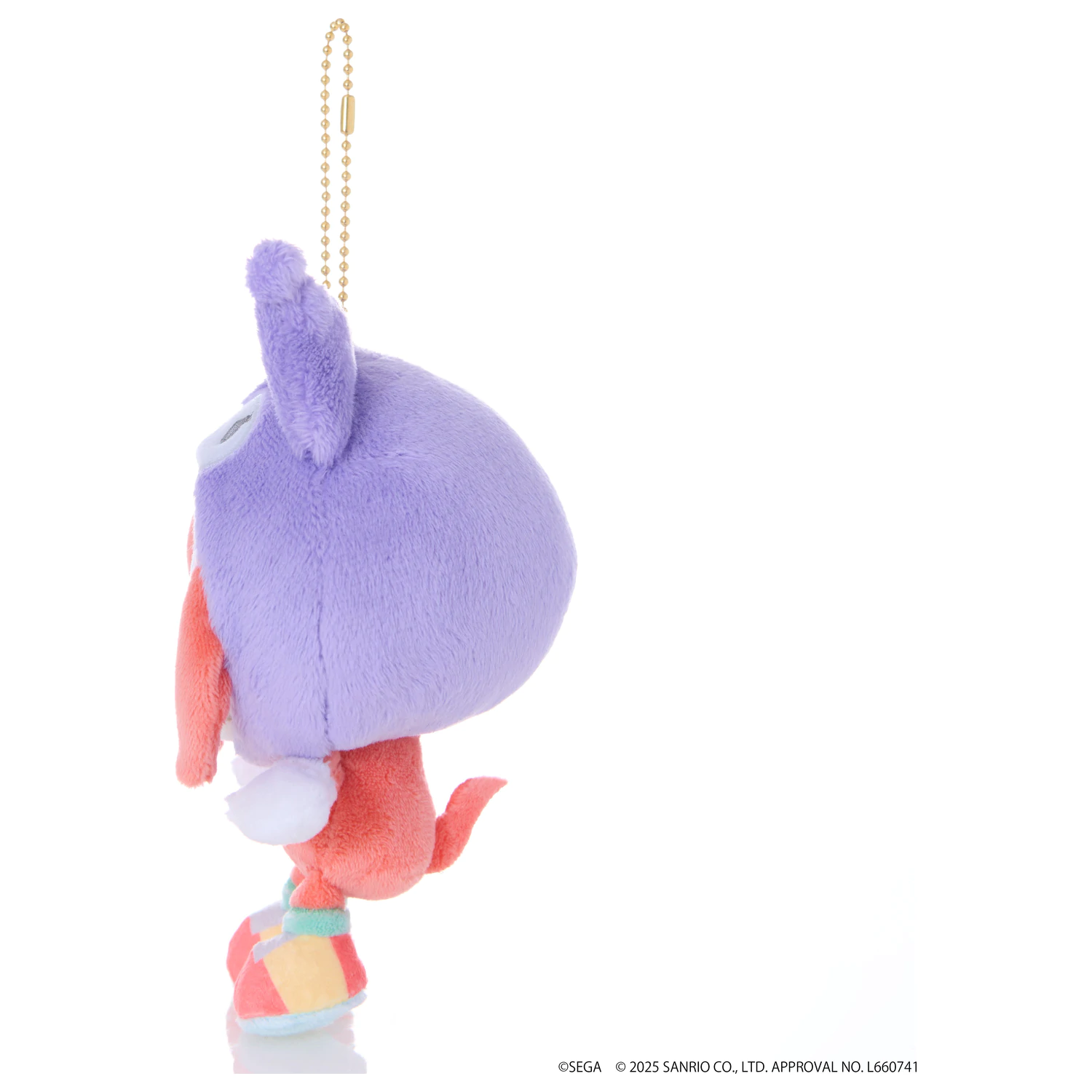 SONIC & FRIENDS X SANRIO Knuckles x Kuromi plišasta maskota 8cm fotografija izdelka