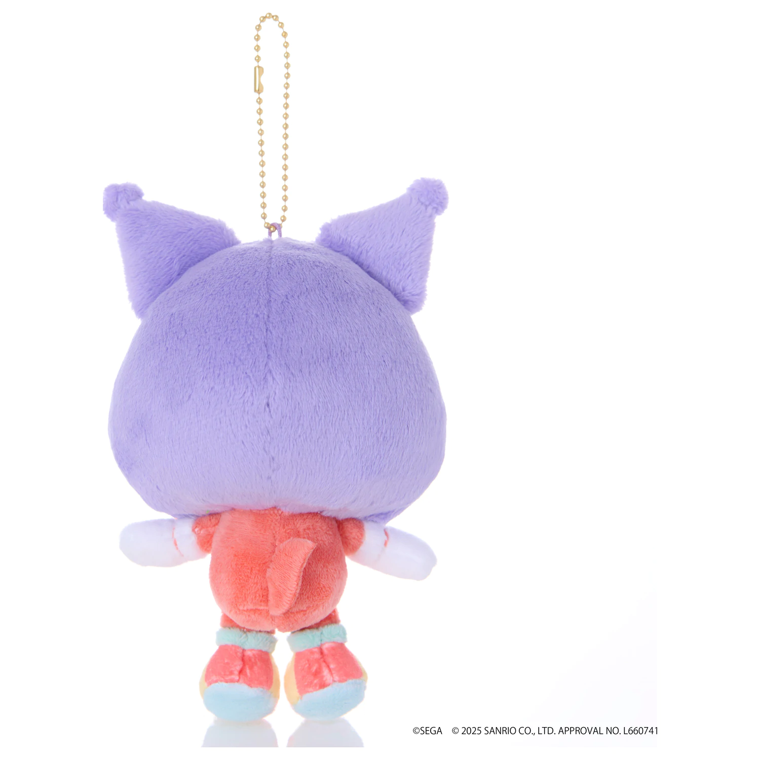 SONIC & FRIENDS X SANRIO Knuckles x Kuromi plišasta maskota 8cm fotografija izdelka
