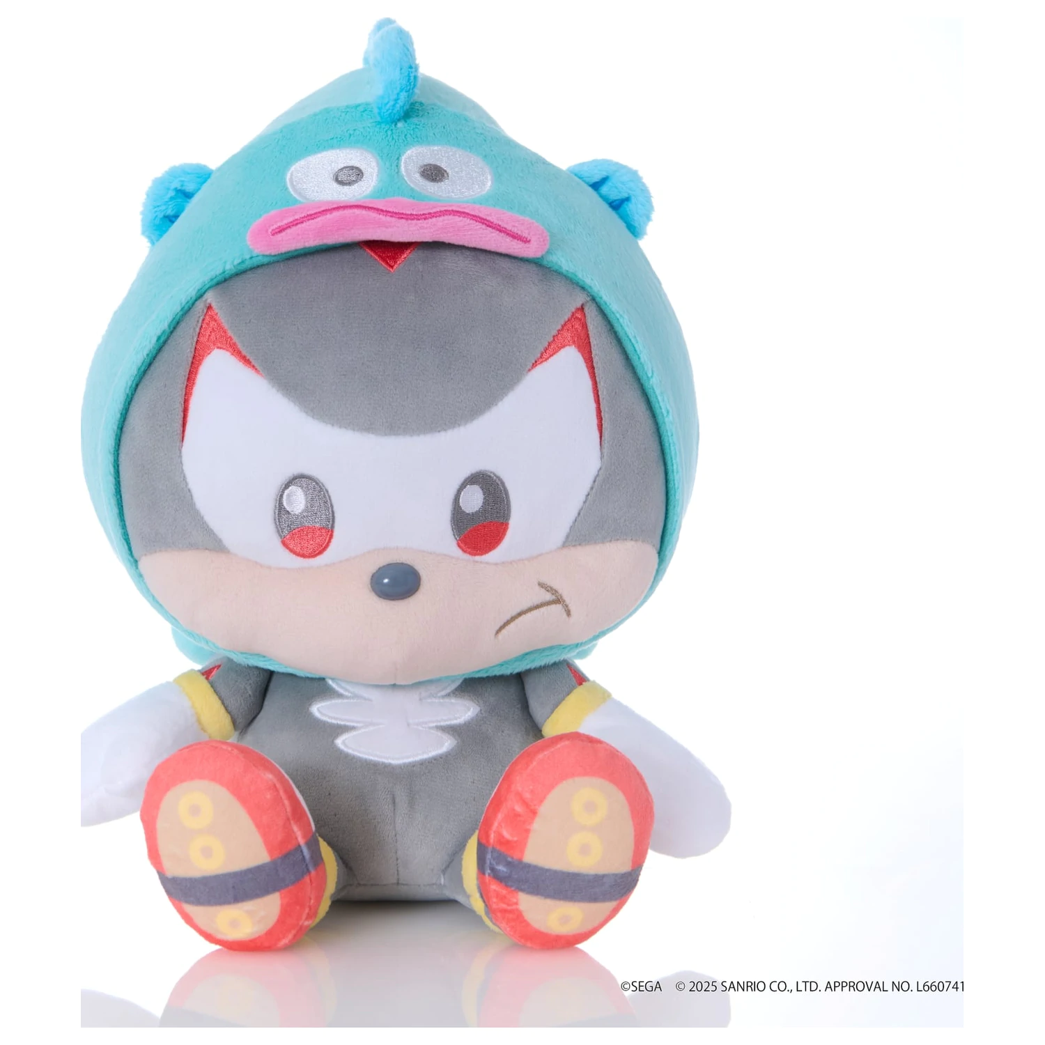 Sonic & Friends x Sanrio Shadow x Hangyodon plišasta igrača 24cm fotografija izdelka