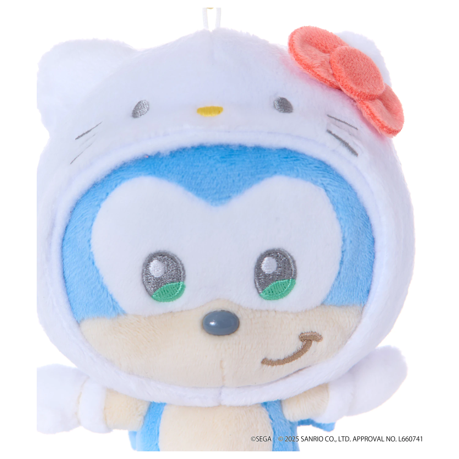 SONIC & FRIENDS x SANRIO Sonic x Hello Kitty maskota plišasta igrača 8 cm fotografija izdelka