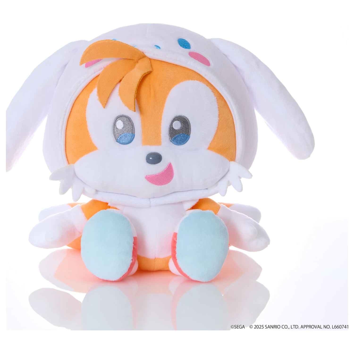 Sonic & Friends x Sanrio Tails x Cinnamoroll plišasta igrača 24cm fotografija izdelka