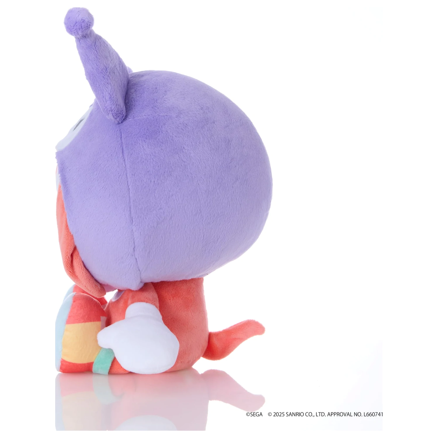 SONIC & FRIENDSX SANRIO Knuckles X Kuromi plišasta igrača 24cm fotografija izdelka