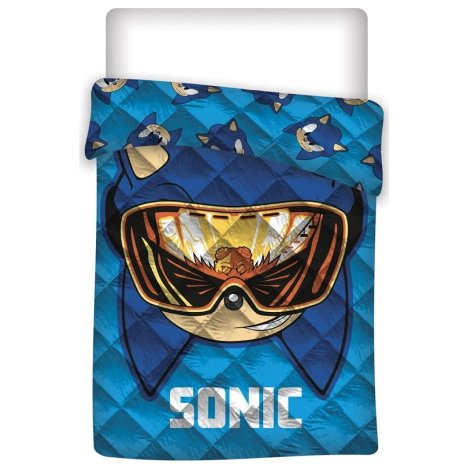 Sonic Glasses prešita odeja, prešita odeja 140x200cm fotografija izdelka