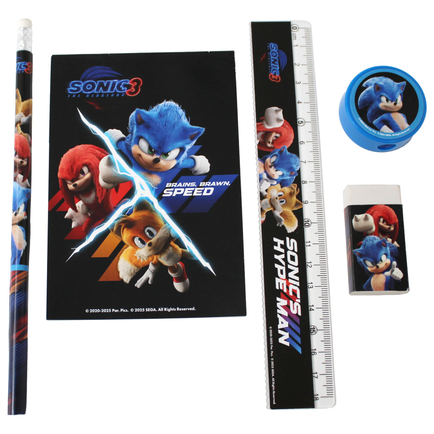 Sonic Hype Man Set pisarniškega materiala 5 kosov fotografija izdelka