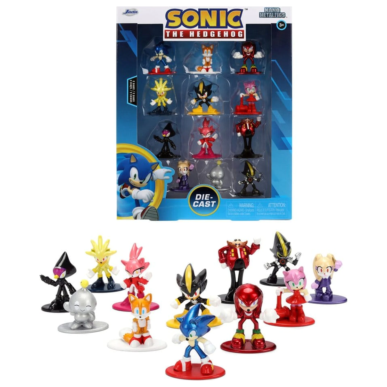 Sonic Nano Metalfigs Mini figure 12-paket fotografija izdelka