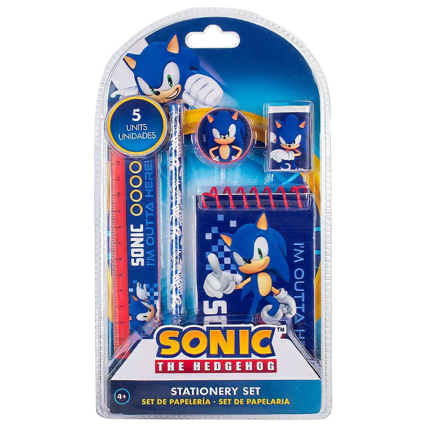 Sonic Outta Here pisarniški set 5 kosov fotografija izdelka