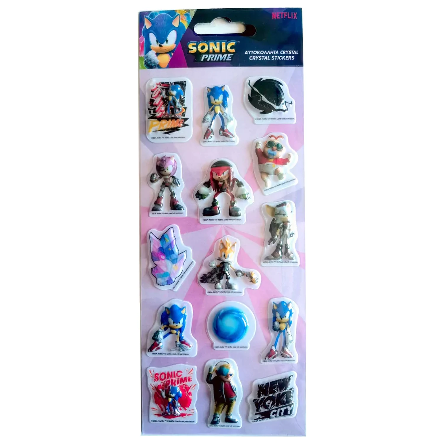 Sonic Prime mehurčkaste nalepke fotografija izdelka