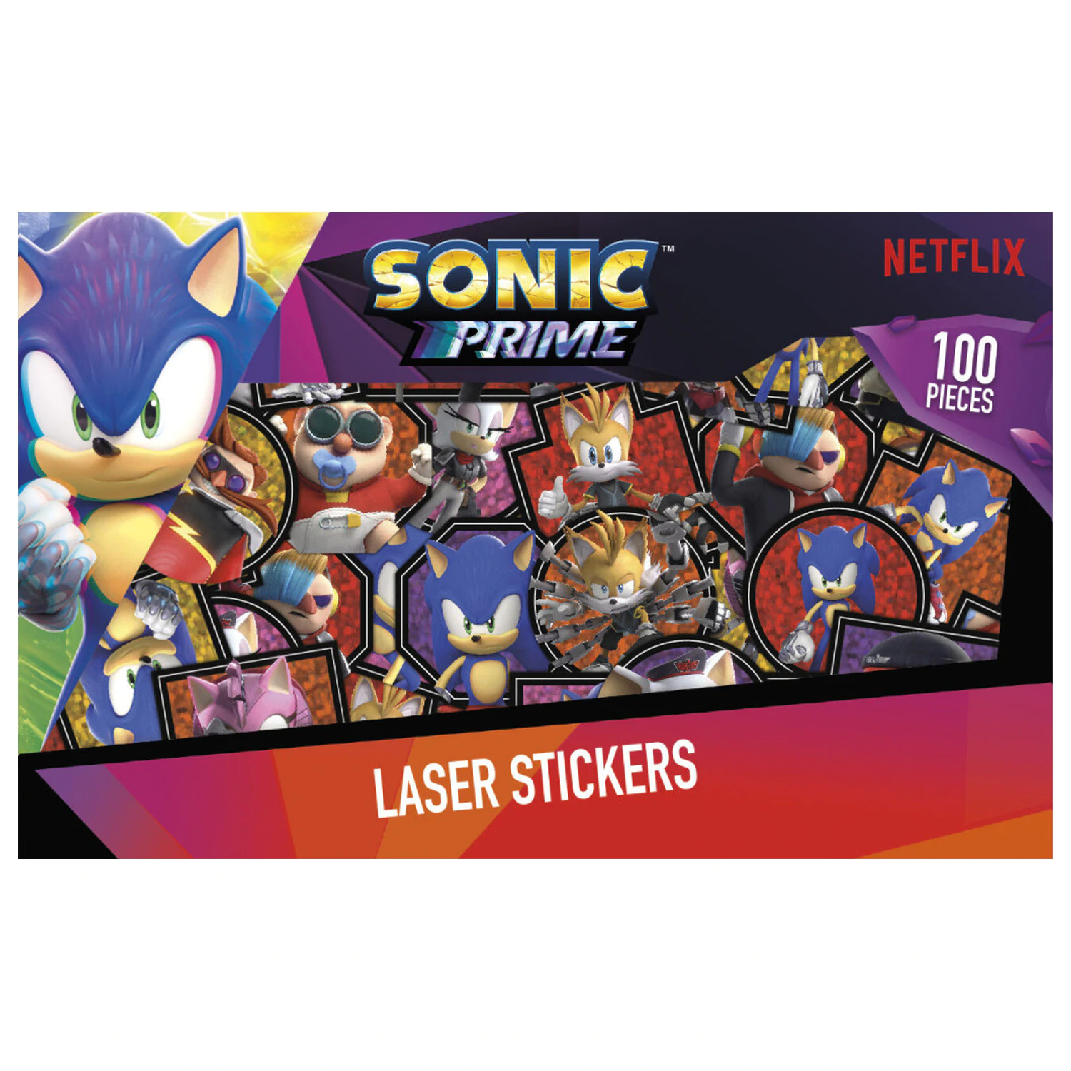 Sonic Prime Super Set nalepk z igračo fotografija izdelka