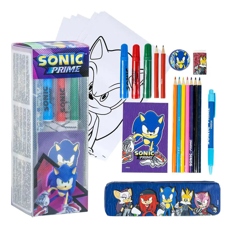 Sonic Prime set za barvanje in pisarniški pripomočki fotografija izdelka