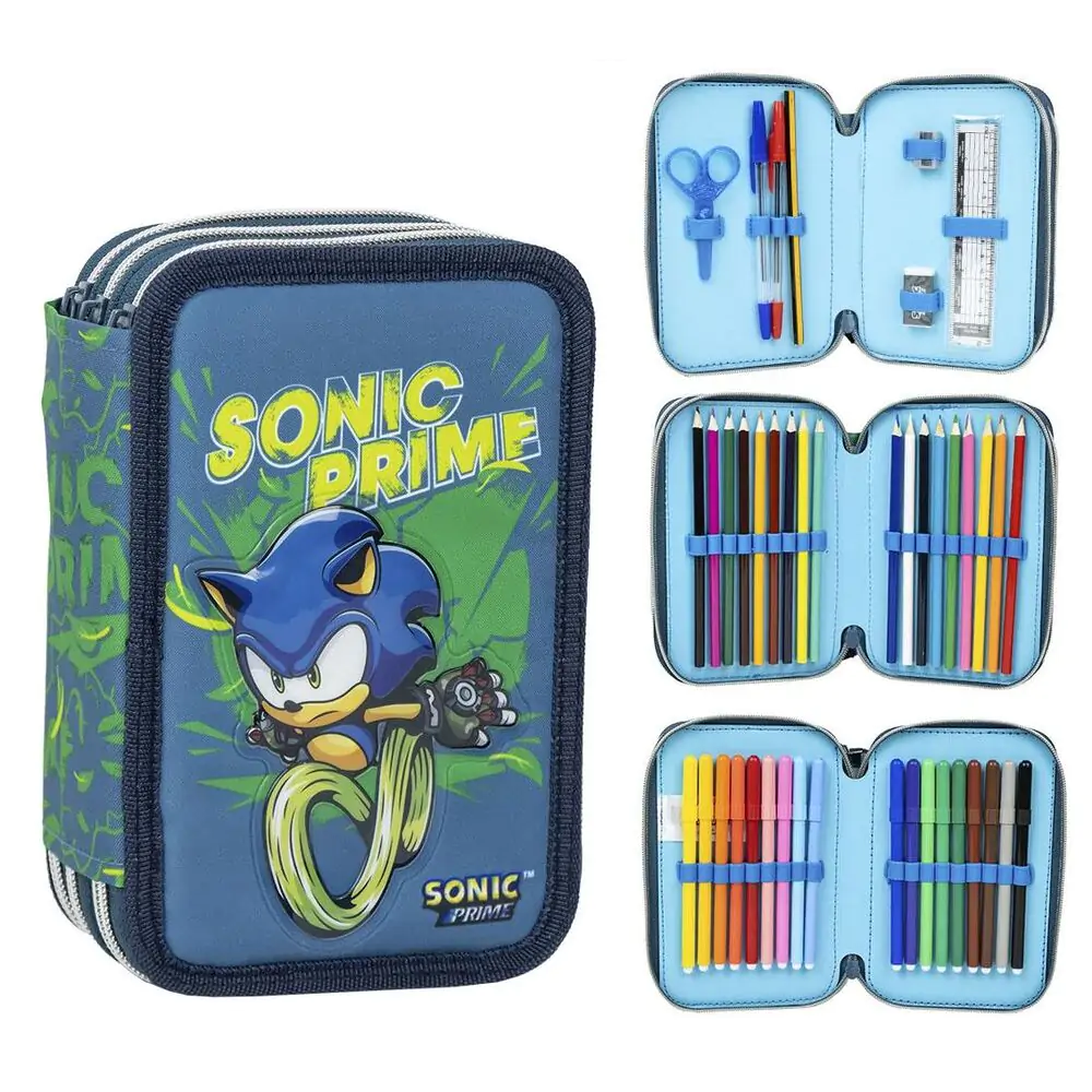 Sonic Prime trojni etui za svinčnike fotografija izdelka