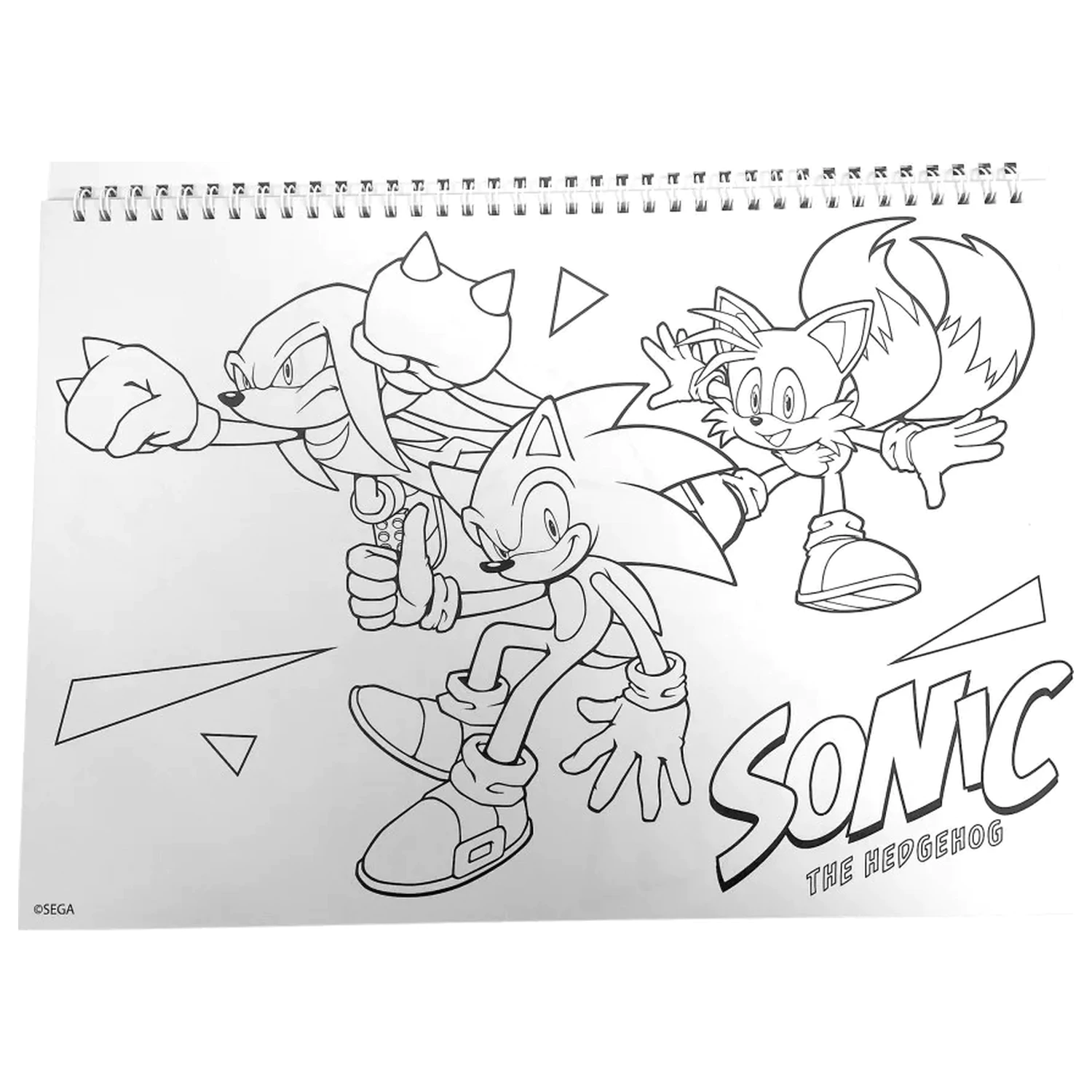 Sonic Speedy A/4 spiralna skicirka s 40 nalepkami fotografija izdelka