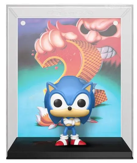 Sonic the Hedgehog 2 POP! Game Cover Vinilna figura Sonic heo Exclusive 9 cm fotografija izdelka