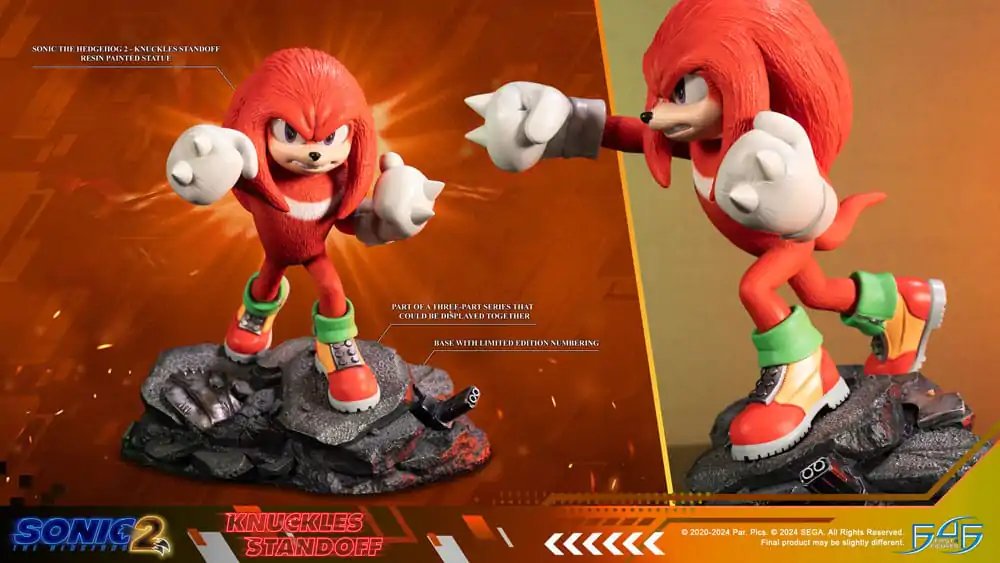 Sonic the Hedgehog 2 Statue Knuckles Standoff 30 cm Kip fotografija izdelka