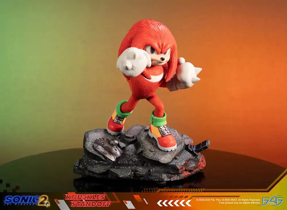 Sonic the Hedgehog 2 Statue Knuckles Standoff 30 cm Kip fotografija izdelka