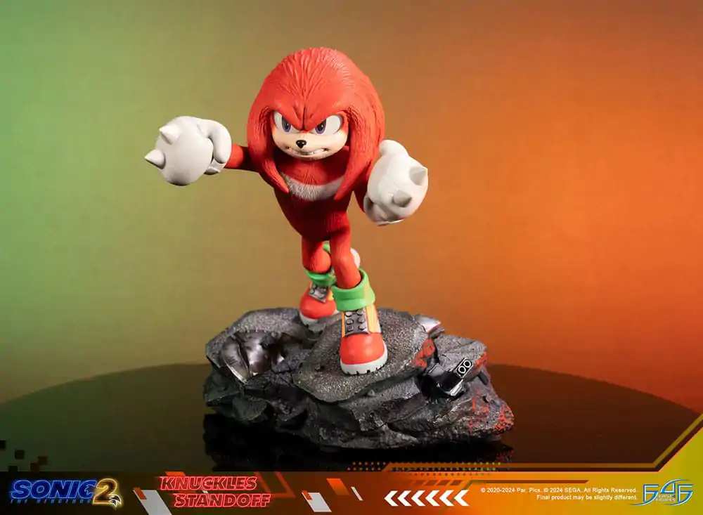 Sonic the Hedgehog 2 Statue Knuckles Standoff 30 cm Kip fotografija izdelka