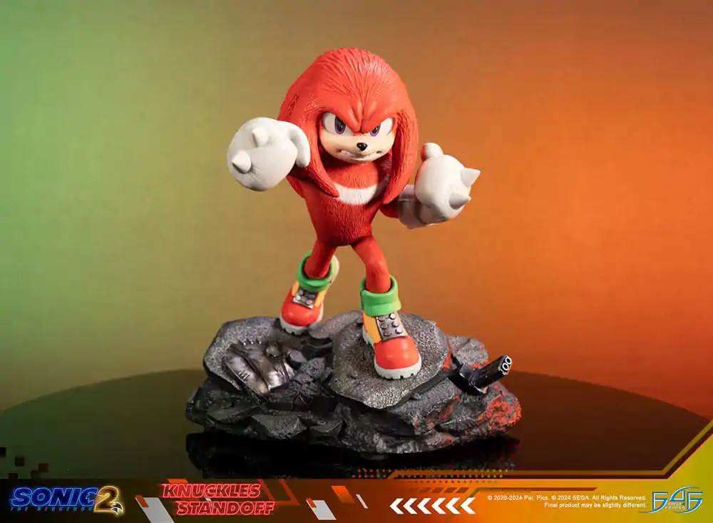 Sonic the Hedgehog 2 Statue Knuckles Standoff 30 cm Kip fotografija izdelka