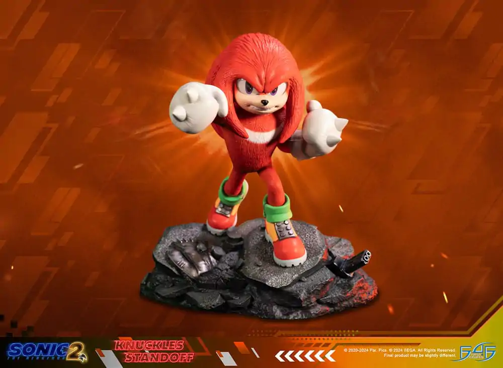 Sonic the Hedgehog 2 Statue Knuckles Standoff 30 cm Kip fotografija izdelka