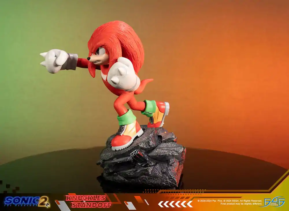 Sonic the Hedgehog 2 Statue Knuckles Standoff 30 cm Kip fotografija izdelka