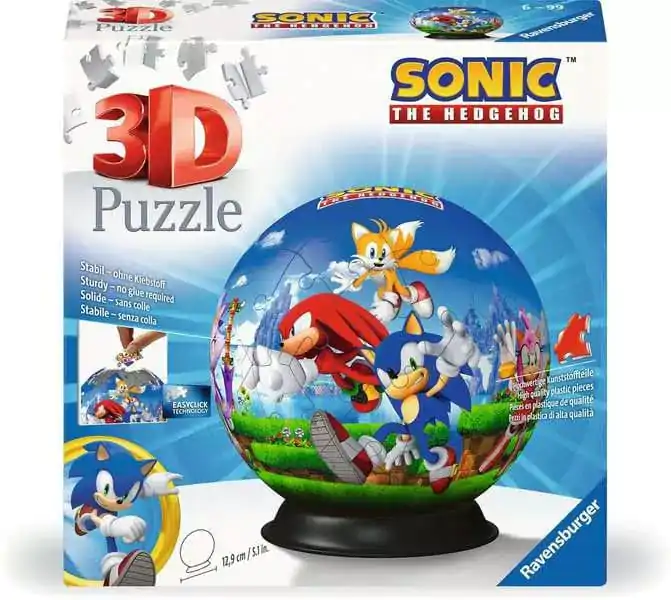 Sonic - The Hedgehog 3D Puzzle Characters Puzzle Žoga (72 kosov) fotografija izdelka