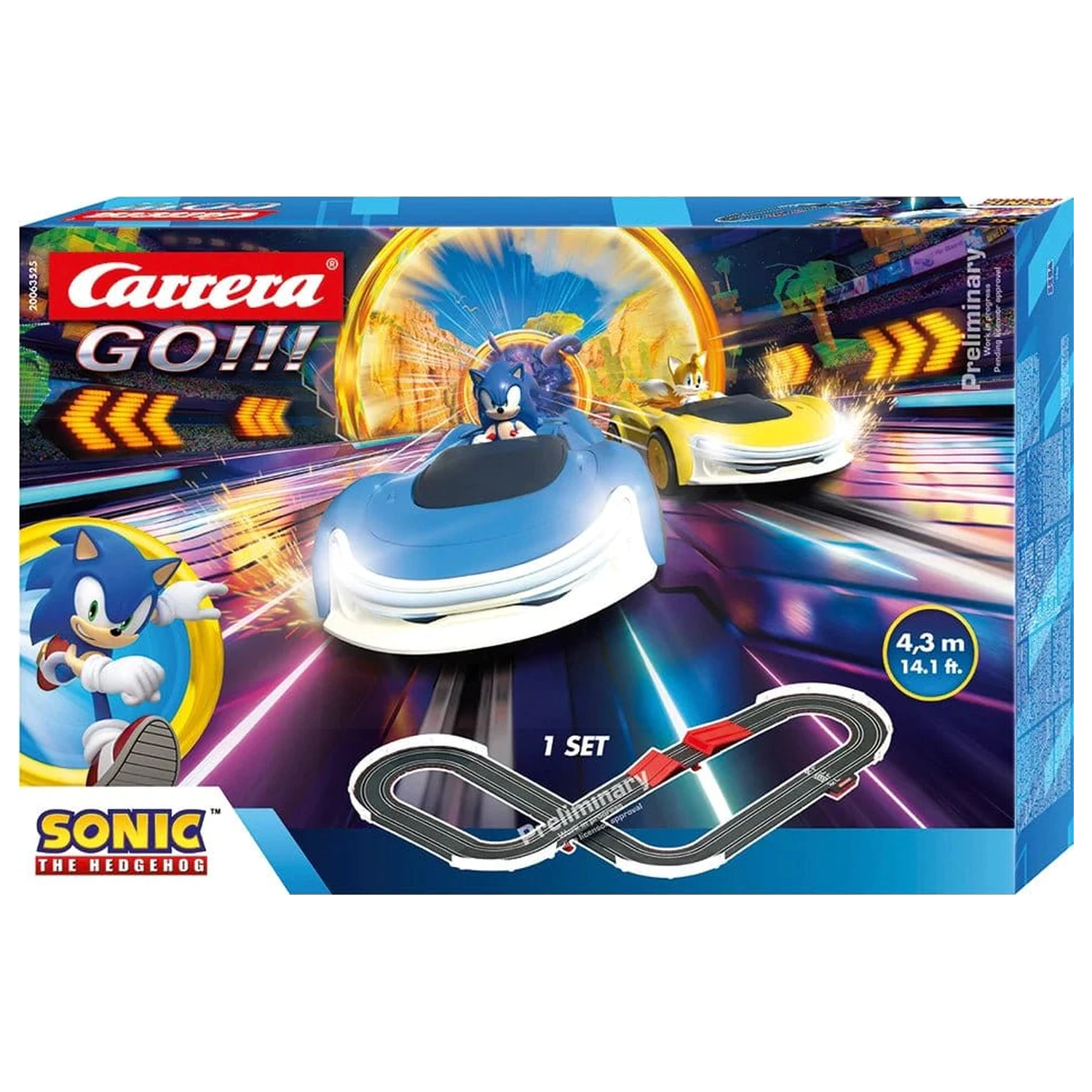 Sonic the Hedgehog Carrera GO!!! Dirkaška steza set (BO) Sonic Racing CrossWorlds fotografija izdelka