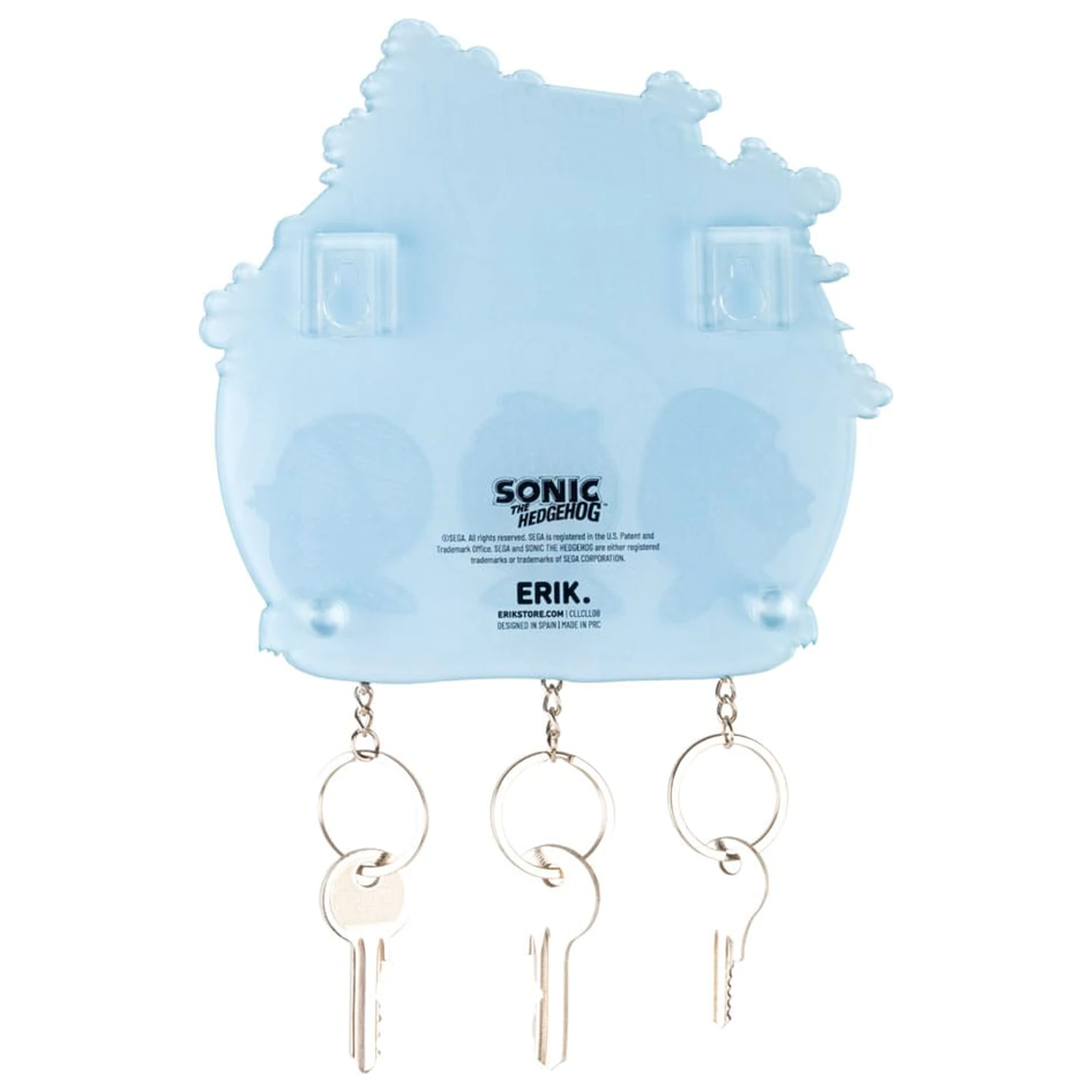 Sonic the Hedgehog stojalo za ključe z 3 obeski za ključe fotografija izdelka