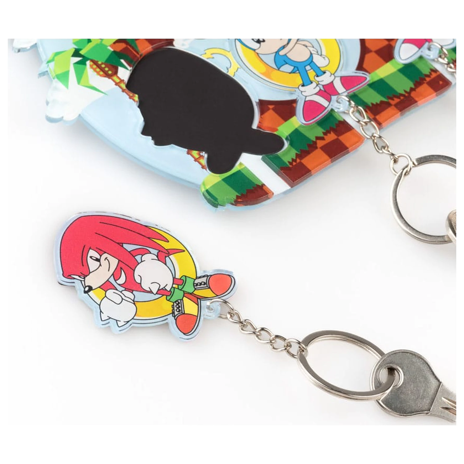 Sonic the Hedgehog stojalo za ključe z 3 obeski za ključe fotografija izdelka