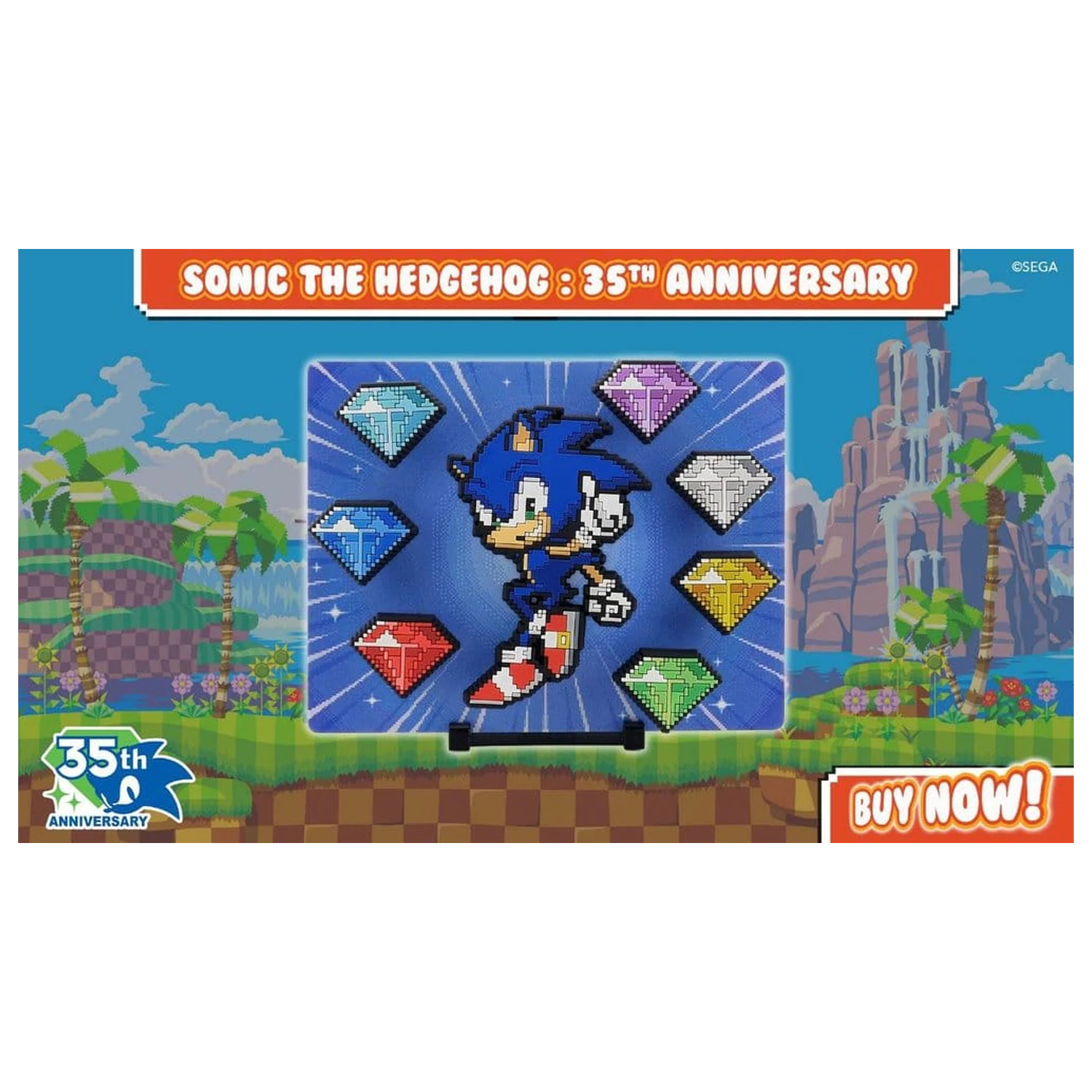 Sonic The Hedgehog FiGGYZ Magnetni zbirateljski Modern Sonic 35th Anniversary 9 cm fotografija izdelka