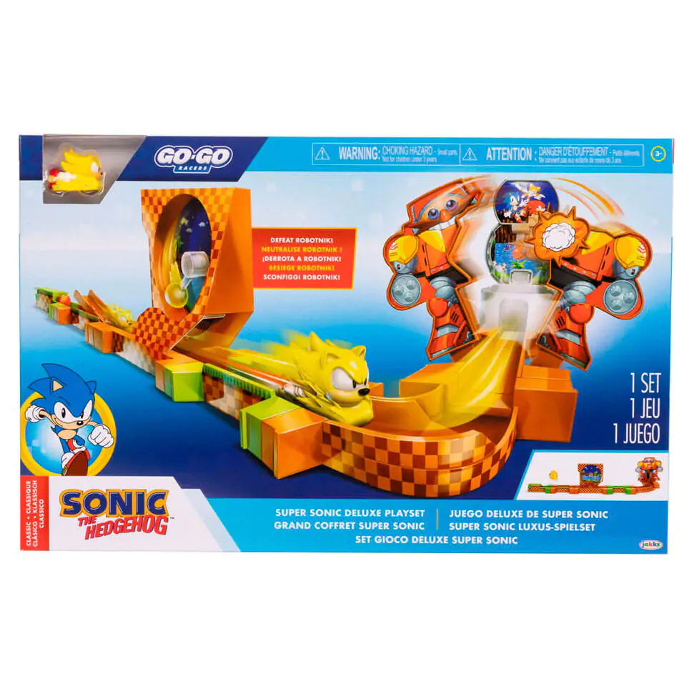 Sonic - The Hedgehog Go Go Racers Mini Figure Igralni set Izstrelitvene rampe Deluxe fotografija izdelka