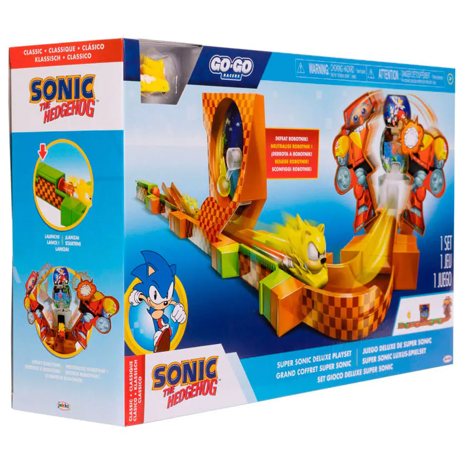 Sonic - The Hedgehog Go Go Racers Mini Figure Igralni set Izstrelitvene rampe Deluxe fotografija izdelka