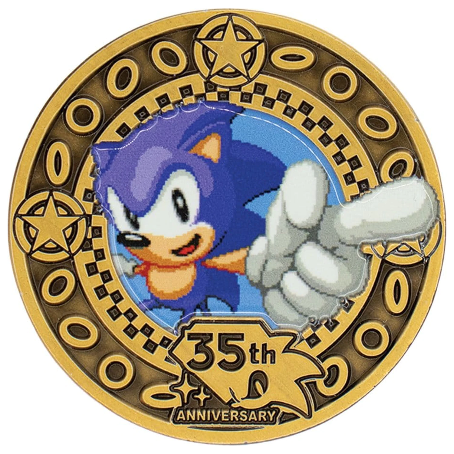 Sonic the Hedgehog Zbirateljski kovanec 35. obletnica Limited Edition fotografija izdelka
