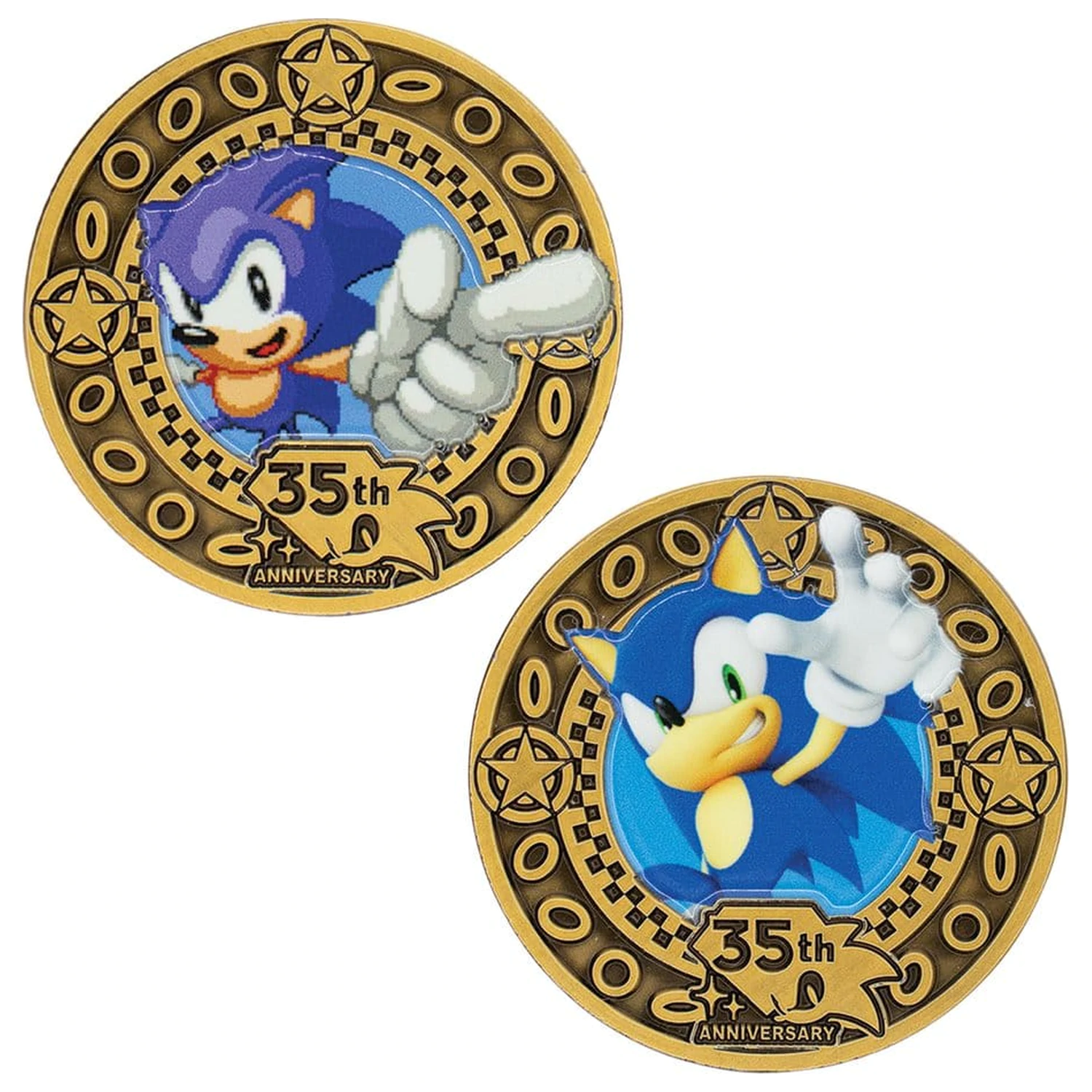 Sonic the Hedgehog Zbirateljski kovanec 35. obletnica Limited Edition fotografija izdelka