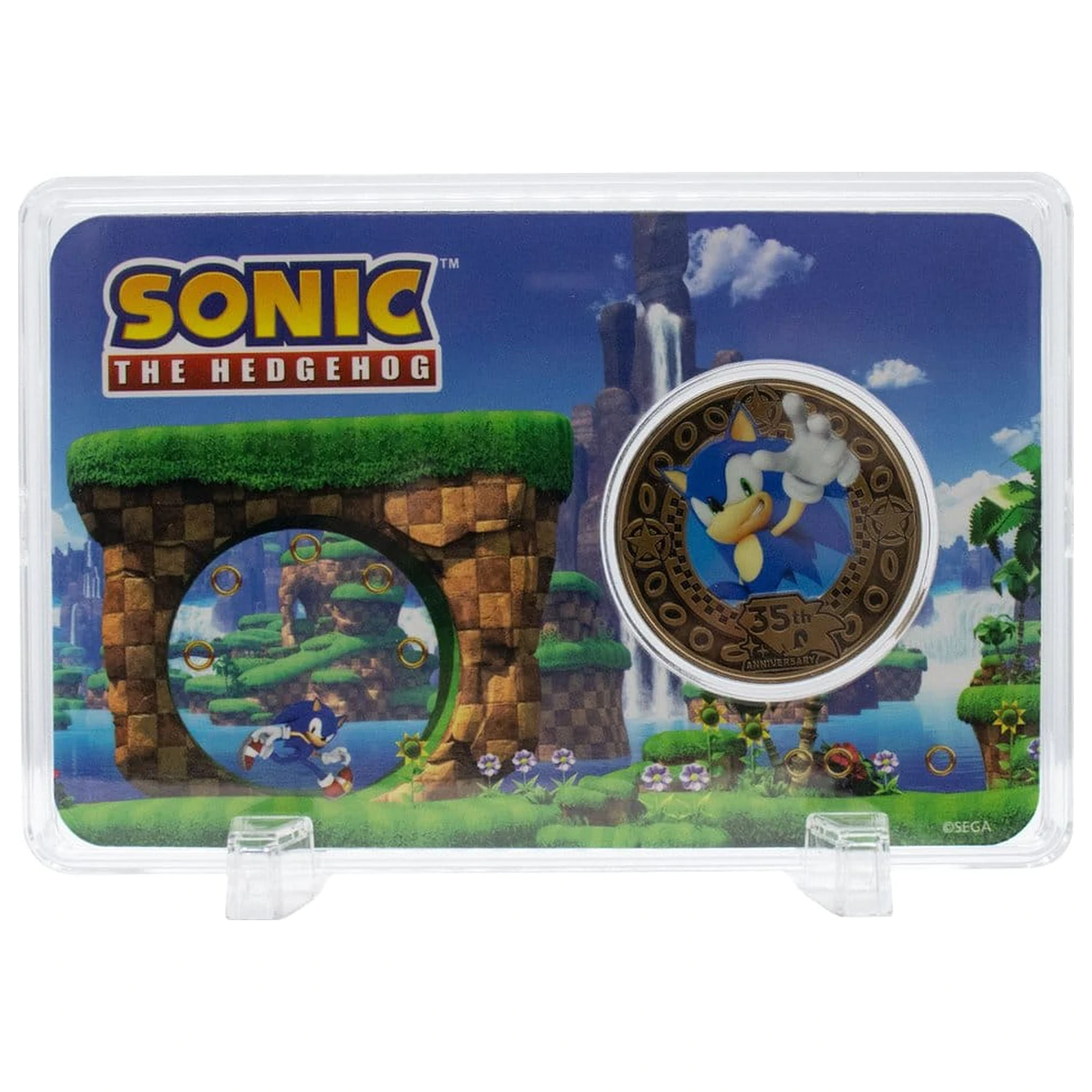 Sonic the Hedgehog Zbirateljski kovanec 35. obletnica Limited Edition fotografija izdelka