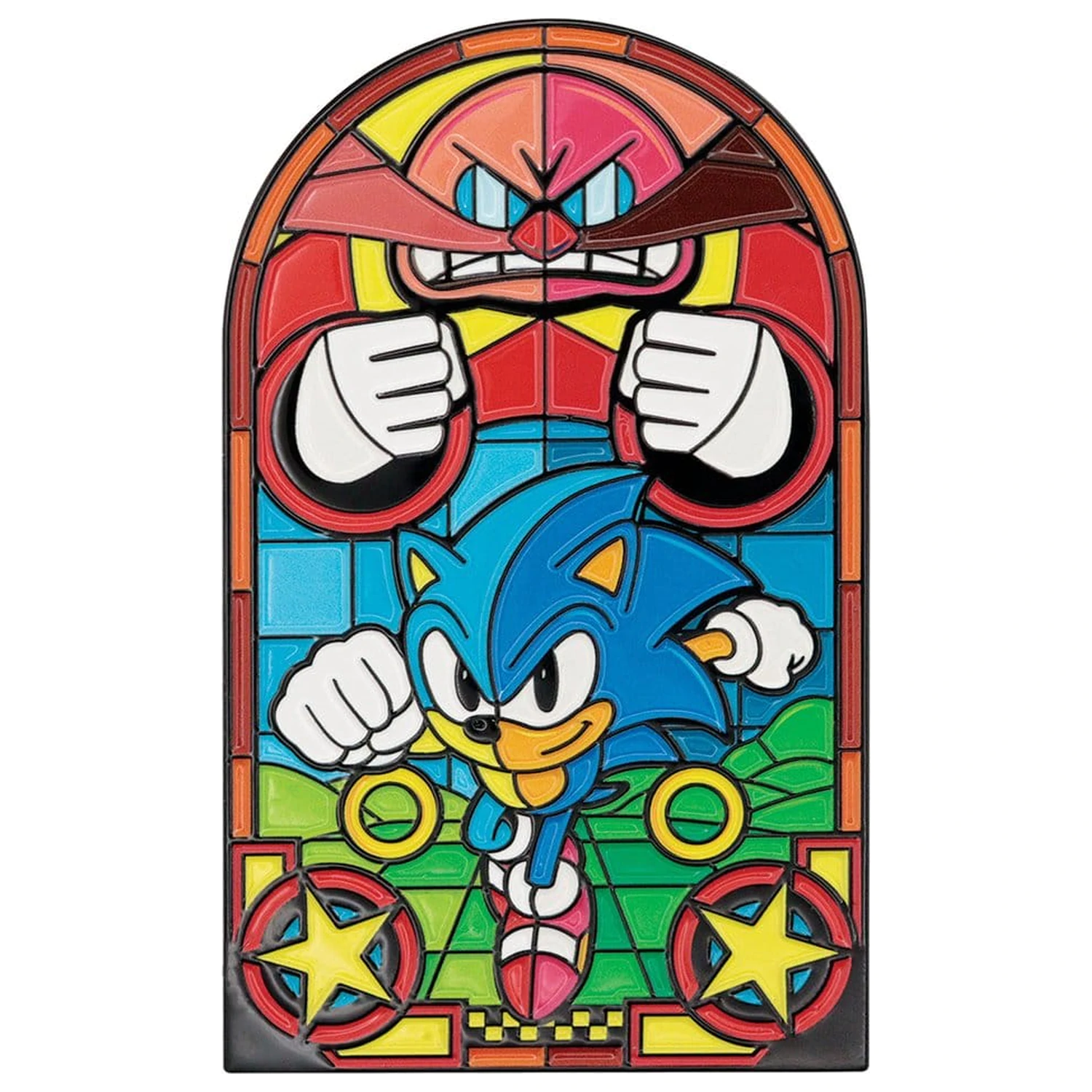 Sonic The Hedgehog Ingot vitraj v slogu okna 60 cm fotografija izdelka