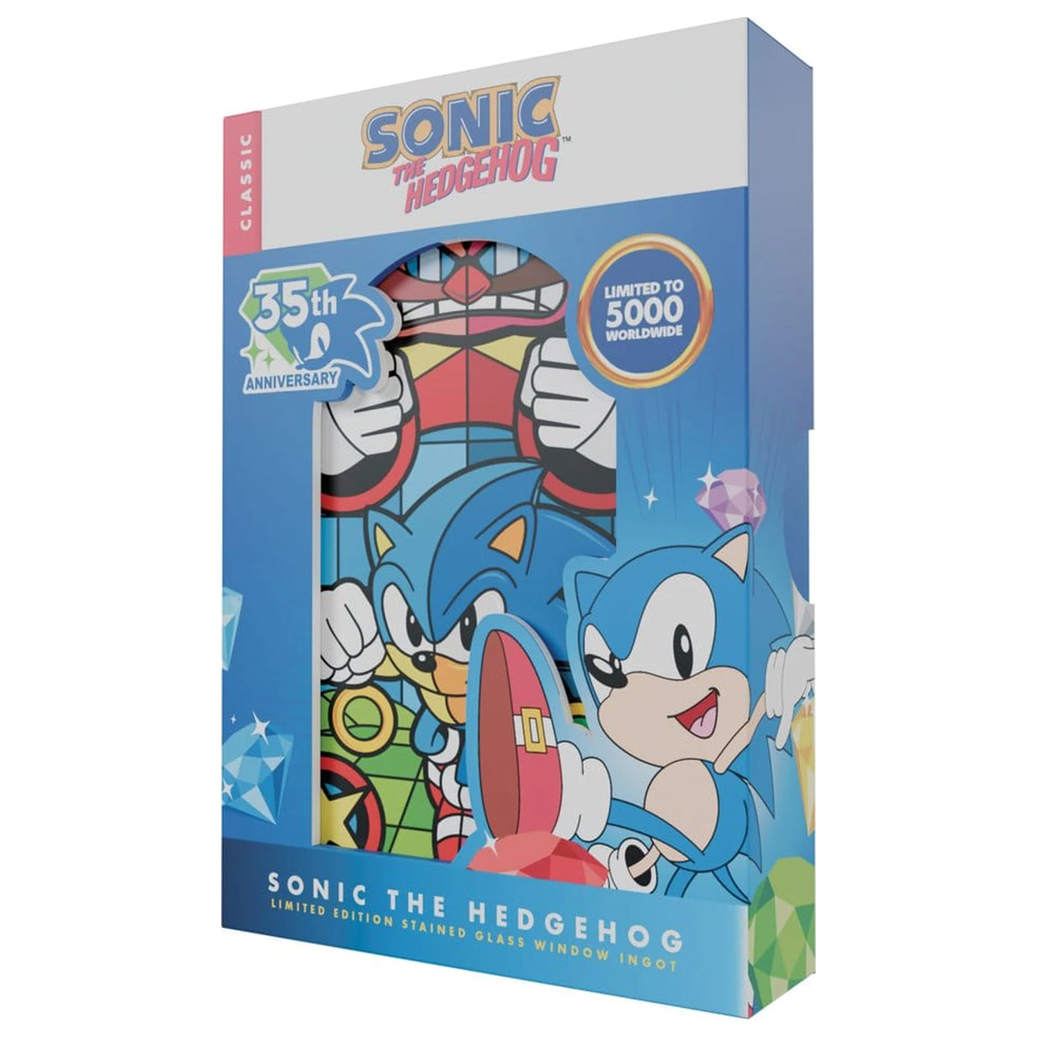 Sonic The Hedgehog Ingot vitraj v slogu okna 60 cm fotografija izdelka