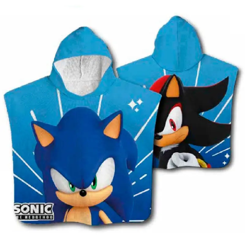 Sonic The Hedgehog mikrofibra poncho brisača fotografija izdelka