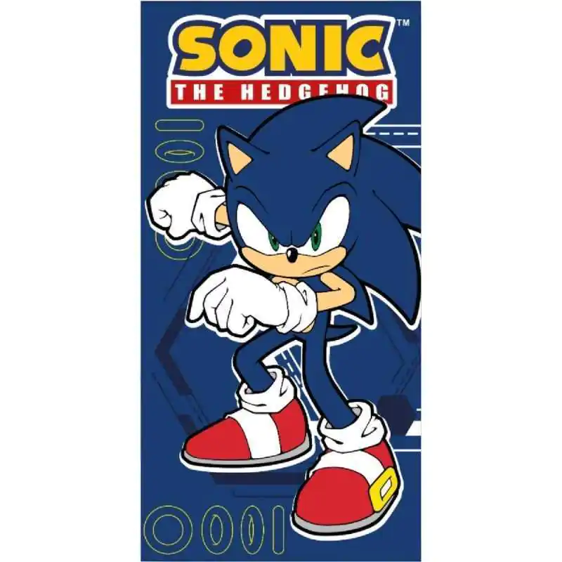 Sonic The Hedgehog mikrofibrirana brisača za plažo fotografija izdelka