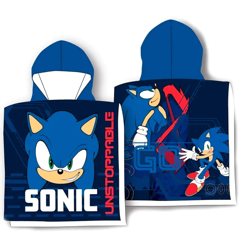 Sonic The Hedgehog bombažna poncho brisača fotografija izdelka