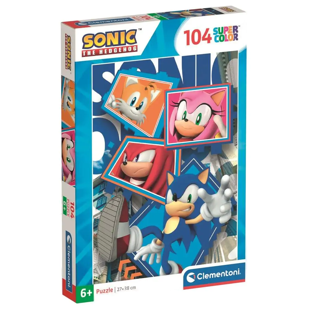 Sonic the Hedgehog sestavljanka 104 delni fotografija izdelka