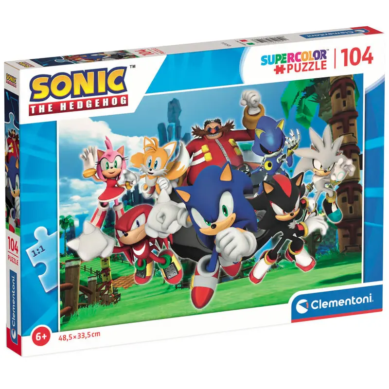 Sonic The Hedgehog sestavljanka 104 delni fotografija izdelka