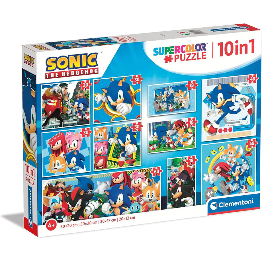 Sonic the Hedgehog sestavljanka 18+30+48+60 kosov fotografija izdelka