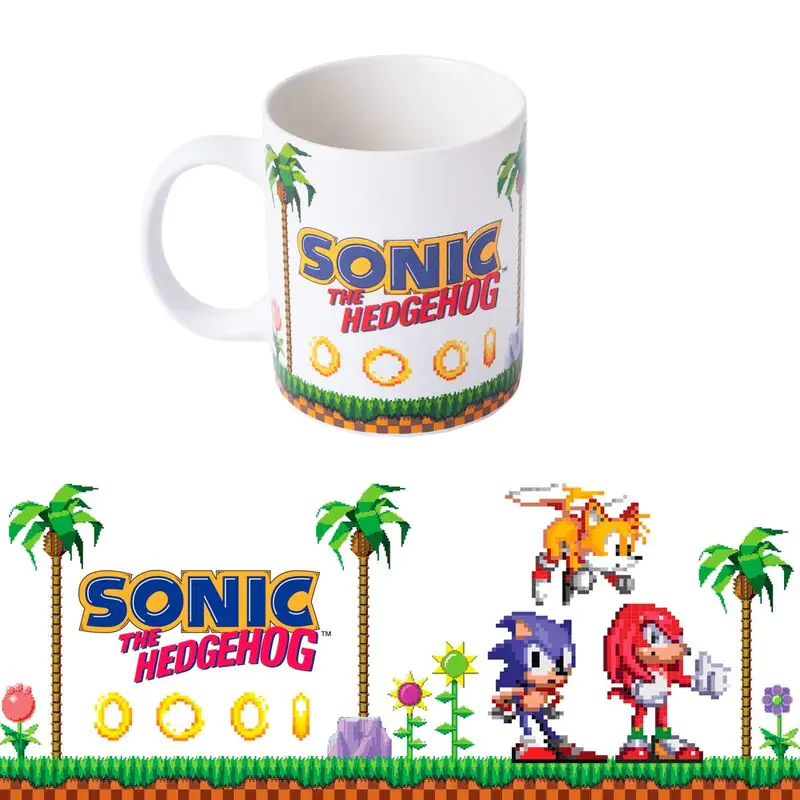 Sonic The Hedgehog Retro Pixel lonček 350 ml fotografija izdelka