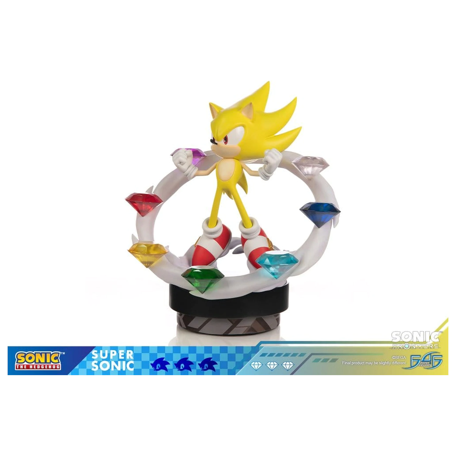 Sonic The Hedgehog Sonic Frontiers smolnata statua Super Sonic 45 cm fotografija izdelka